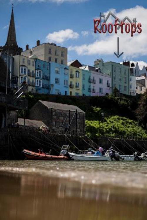 Rooftops, Tenby, 