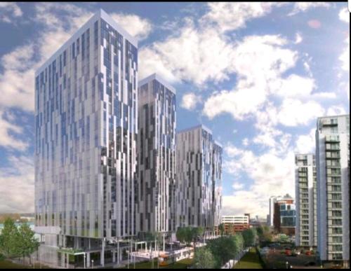 Luxury 1 Bed Apartment @ Manchester Tower, Media City, Salford Quays, Manchester, Salford, 