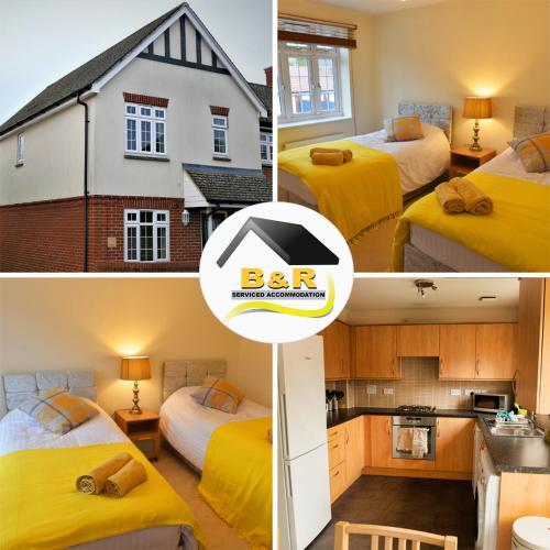 B And R Serviced Accommodation, Amesbury, 3 Bedroom House With Free Parking, Wi-fi And 4k Smart , Amesbury, 